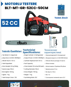 BALATLI TESTERE BLT-MT-GR-52CC-50CM